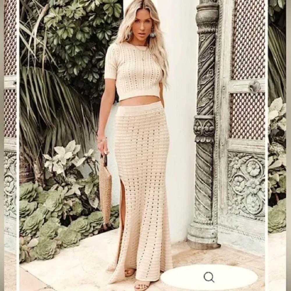VICI Joplin Knit Set Cream Sz L